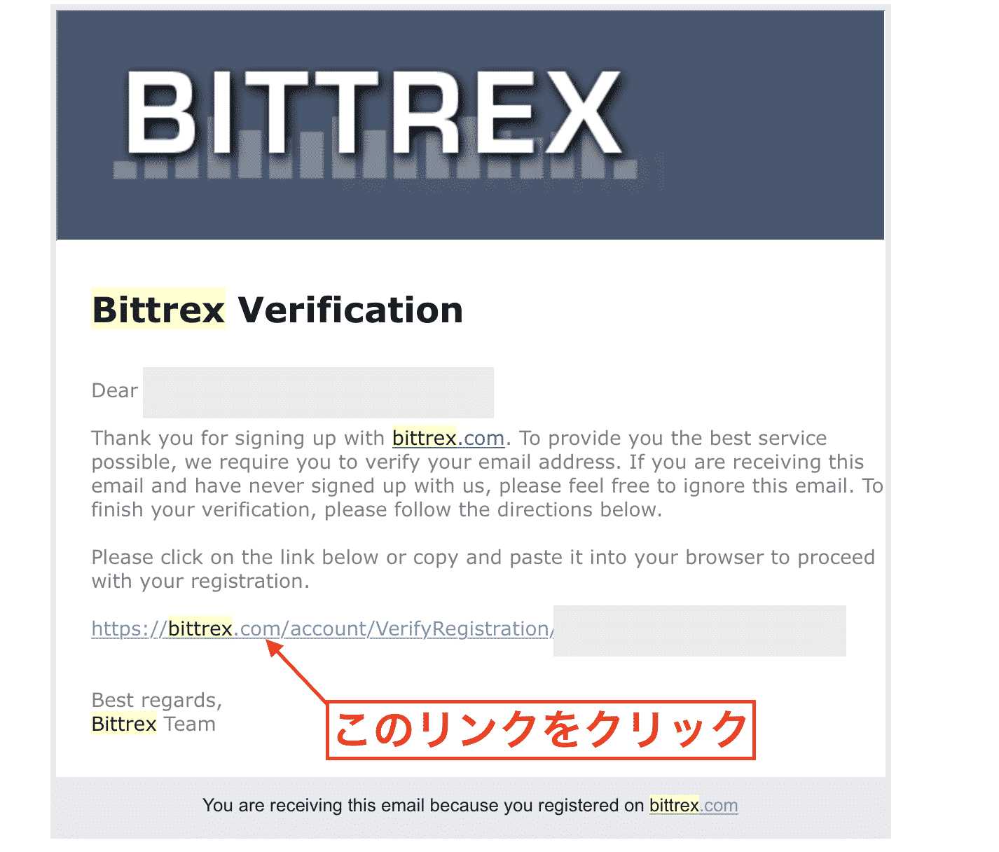 Bittrex（ビットレックス）の登録方法・口座開設方法４